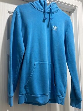 adidas Light Blue Trefoil Pullover Hoodie